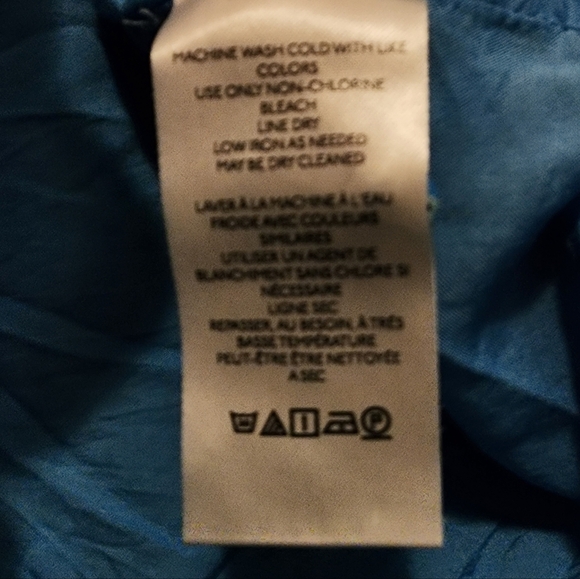 Anthropologie Peregrine Mini Dress • Blue Flutter Sleeves • Sexy V-Neck • XL - Picture 8 of 9